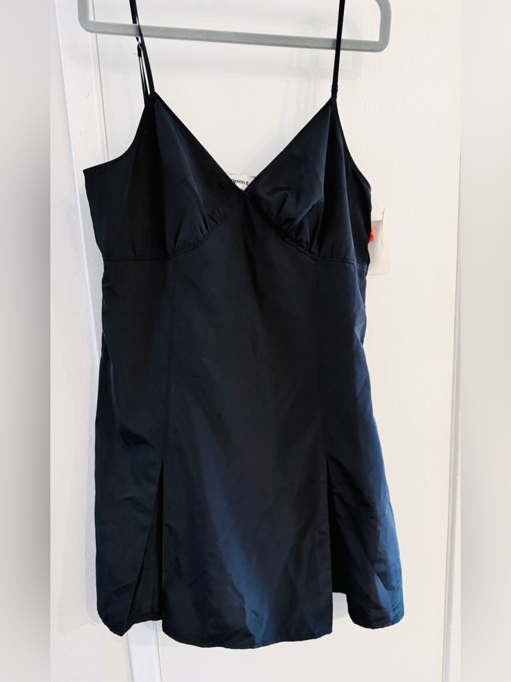 Open Edit Black Mini Slip Dress in size M